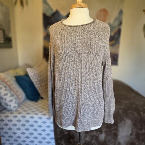 Ellen Tracy Oatmeal Knit Sweater S ✨ Cozy Neutral - Picture 2 of 13
